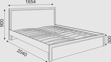 Спальная кровать Беатрис М07 (Орех Гепланкт) в Шахтах - предосмотр 1