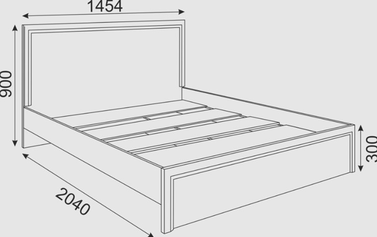 Спальная кровать Беатрис М16 (Орех Гепланкт) в Шахтах - изображение 1