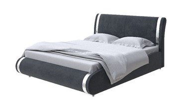 Двуспальная кровать Corso-8 200x200, Велюр (Casa Графитовый) в Шахтах