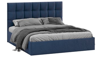 Кровать Эмбер тип 1 (Микровелюр Wellmart Blue) в Шахтах - предосмотр