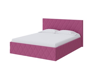 Спальная кровать Fresco 140х200, Рогожка (Savana Berry (фиолетовый)) в Шахтах