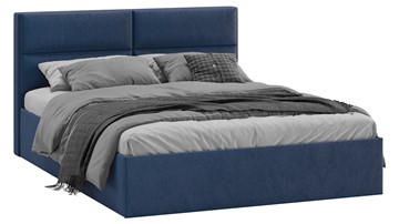 Кровать в спальню Глосс Тип 1 (Микровелюр Wellmart Blue) в Таганроге