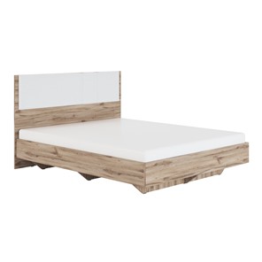 Спальная кровать Николь (мод.1.4) 1,6 белая экокожа, с ортопедическим основанием в Таганроге