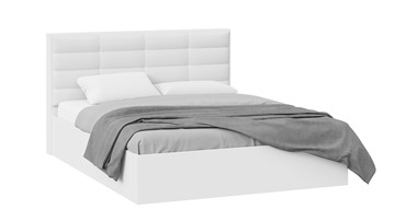 Двуспальная кровать с подъемным механизмом Агата тип 1 (Белый) в Шахтах - предосмотр
