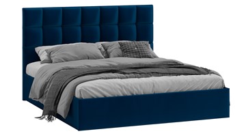 2-спальная кровать с подъемным механизмом Эмбер (Велюр Confetti Blue) в Шахтах - предосмотр