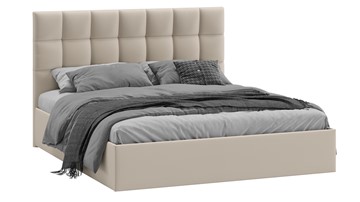 2-спальная кровать с подъемным механизмом Эмбер (Велюр Confetti Cream) в Шахтах - предосмотр