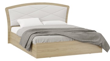 Двуспальная кровать с подъемным механизмом Сэнди Тип 1 без заглушины (Вяз благородный/Белый) в Шахтах