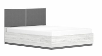 Двуспальная кровать с подъемным механизмом Винтер-16, винтерберг/темно-серый/спейс графит в Шахтах