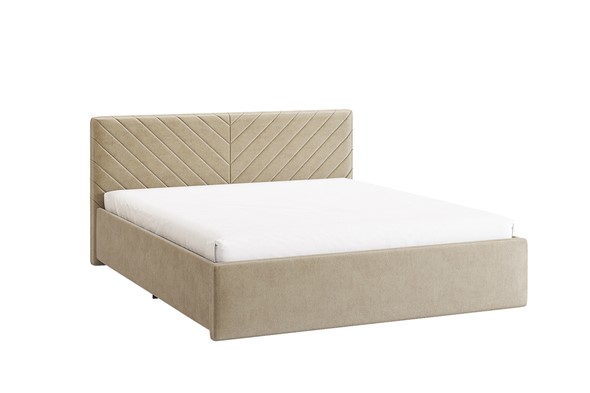 Двуспальная кровать Сандра 2 1.6, крем (велюр) в Шахтах - изображение