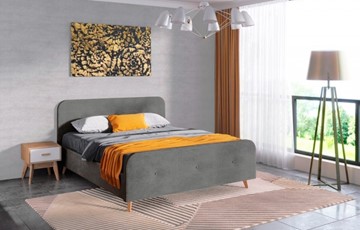 Кровать Сиерра 1600 (с основанием) Торонто серый в Шахтах - предосмотр 1