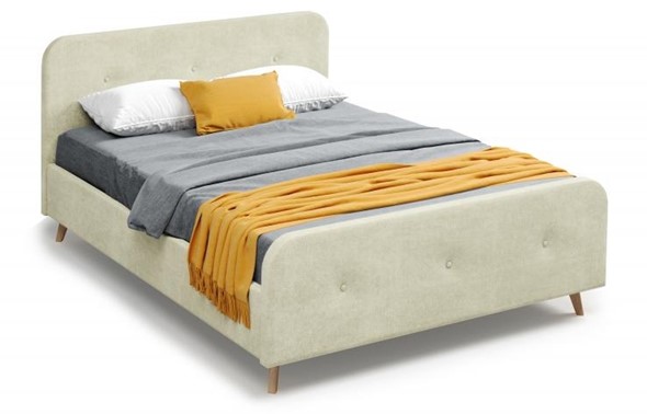 Кровать двуспальная Сиерра 1600 (без основания) Торонто светло-бежевый в Шахтах - изображение
