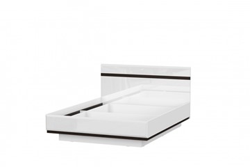 Кровать двуспальная Соло универсальная 1,6х2,0, белый/белый глянец/венге в Шахтах