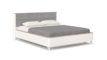 Спальная кровать Стефания 1600 с кроватным основанием ЛД 413.150, Дуб Маувелла PR/Белый в Шахтах