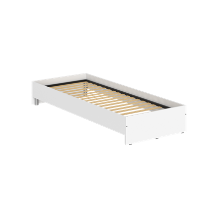 Кровать без изголовья KANN KBW 208 2040х840х300 мм. Белый в Таганроге - изображение