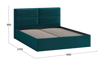 Кровать с механизмом Глосс Тип 1 (Велюр Confetti Izumrud) в Шахтах - предосмотр 1