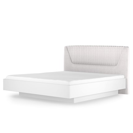 Кровать с механизмом 1.5-спальная Марсель-11 (Белый, ткань Catania white) 1400 в Батайске - изображение