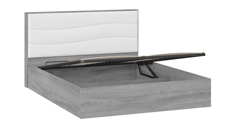 Кровать с механизмом Миранда тип 1 (Дуб Гамильтон/Белый глянец) в Батайске - изображение 3