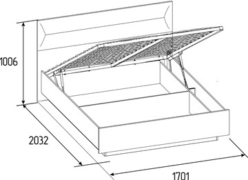 Кровать с механизмом двуспальная Neo 307 Люкс (1600) в Шахтах - предосмотр 4