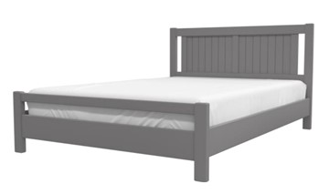 Двуспальная кровать Ванесса из массива сосны (Антрацит) 160х200 в Шахтах