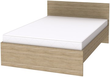 Полуторная кровать K14 с основанием, цвет Дуб Сонома в Шахтах