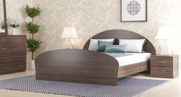 Кровать 2-спальная Валенсия, 160х200 с основанием, венге в Шахтах