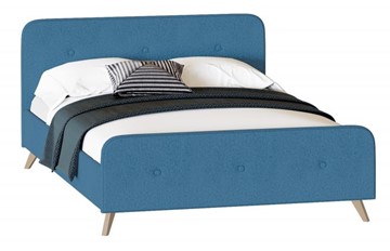 Односпальная кровать Сиерра 1200 (с основанием) Аура голубой в Шахтах