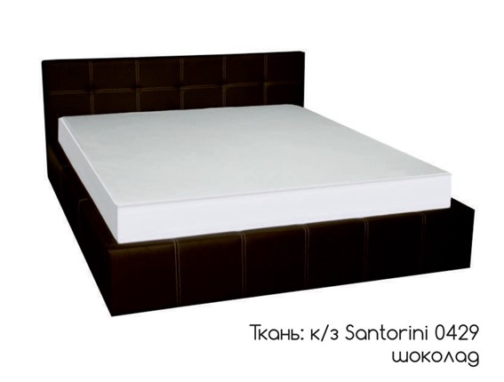 Кровать 1.5-спальная Грета 140х200 (шоколад) без основания в Шахтах - изображение