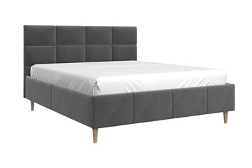 Спальная кровать Ханна 140х200 (Холодный Серый) с основанием в Шахтах