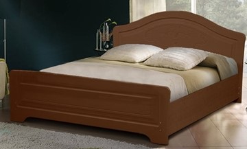 Кровать Ивушка-5 2000х1200 с высоким изножьем, цвет Итальянский орех в Ростове-на-Дону