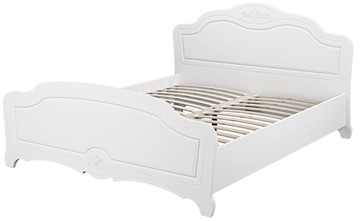 Кровать полутороспальная Лотос (Белый) 160х200 в Батайске - предосмотр 1
