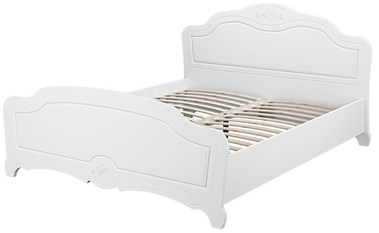 Кровать полутороспальная Лотос (Белый) 160х200 в Батайске - изображение 1