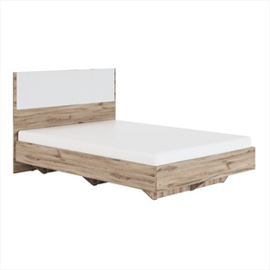 Спальная кровать Николь (мод.1.2) 1,4 белая экокожа, с ортопедическим основанием в Батайске