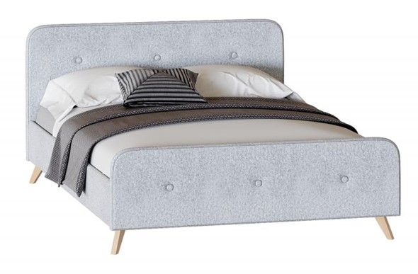 Спальная кровать Сиерра 1400 (без основания) Аура серый в Шахтах - изображение