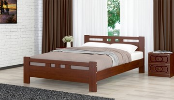 Спальная кровать Вероника-2 (Орех) 90х200 в Шахтах
