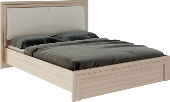 Кровать Глэдис М31 (Шимо светлый/Белый текстурный) в Шахтах - изображение