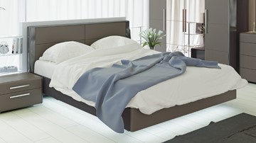 Кровать двуспальная Наоми 1600, цвет Фон серый, Джут СМ-208.01.01 в Шахтах