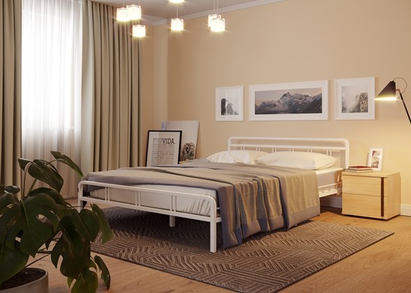 Кровать односпальная Леон, 900, белый в Шахтах - изображение