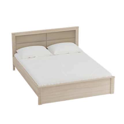 Кровать с основанием Элана 1400, Дуб сонома в Шахтах - изображение