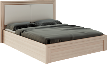 Кровать с механизмом 2-спальная Глэдис М32 (Шимо светлый/Белый текстурный) в Таганроге