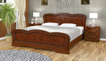 Спальная кровать Карина-8 (Орех) 160х200 в Шахтах