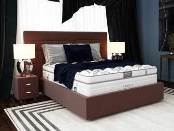 Спальная кровать Modern/Island M 180х200, Флок (Велсофт Спелая слива) в Шахтах