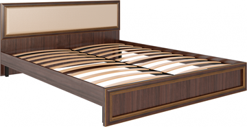 Кровать спальная Беатрис М10 с мягким изголовьем (Орех Гепланкт) в Батайске