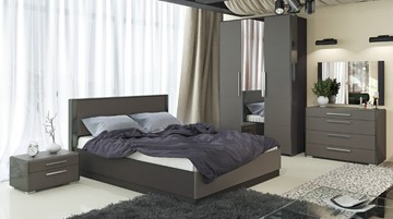 Модульная спальня Наоми №2, цвет Фон серый, Джут в Шахтах