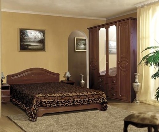 Спальня Ивушка-5, цвет Итальянский орех в Шахтах - изображение