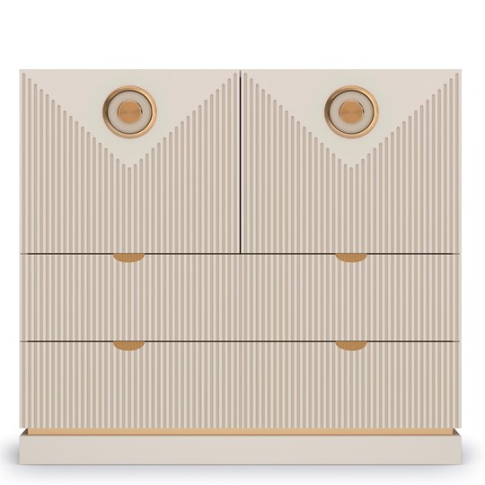 Комод с дверцами Капри (Сатин) с ящиками в Батайске - изображение 2