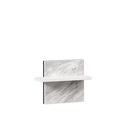 Полка навесная Норд 677.130 (Белый/Статуарио) в Шахтах - изображение