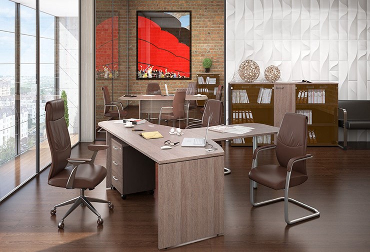 Офисный комплект мебели Xten для двух сотрудников с тумбочками в Ростове-на-Дону - изображение 2