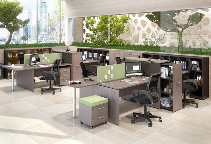 Комплект офисной мебели Xten с большим шкафом для документов для 2 сотрудников в Шахтах - изображение 1
