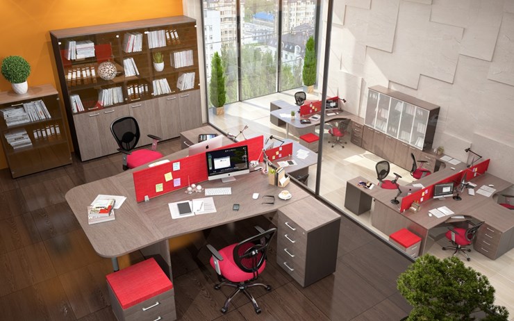 Мебель для персонала Xten в опенспэйс для четырех сотрудников в Ростове-на-Дону - изображение 3