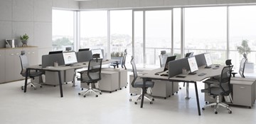 Набор мебели в офис А4 (металлокаркас TRE) белый премиум / металлокаркас белый в Шахтах - предосмотр 5